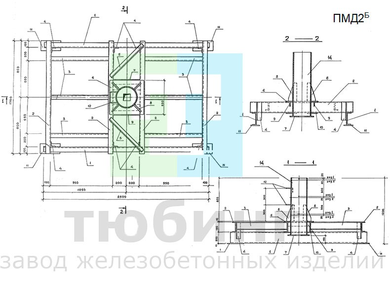 Подножник металлический ПМД2Б по серии 3.407.9-180, вып.2